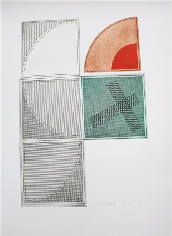 Portfolio of Prints by British Artists 1975 Sandra Blow, Terry Frost, Victor Pasmore, John Piper, 27 x 19in.